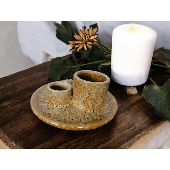 Rustic Ceramic Incense Holder Ash Catcher Altar Sage Smudge Bowl - Picture 3 of 10
